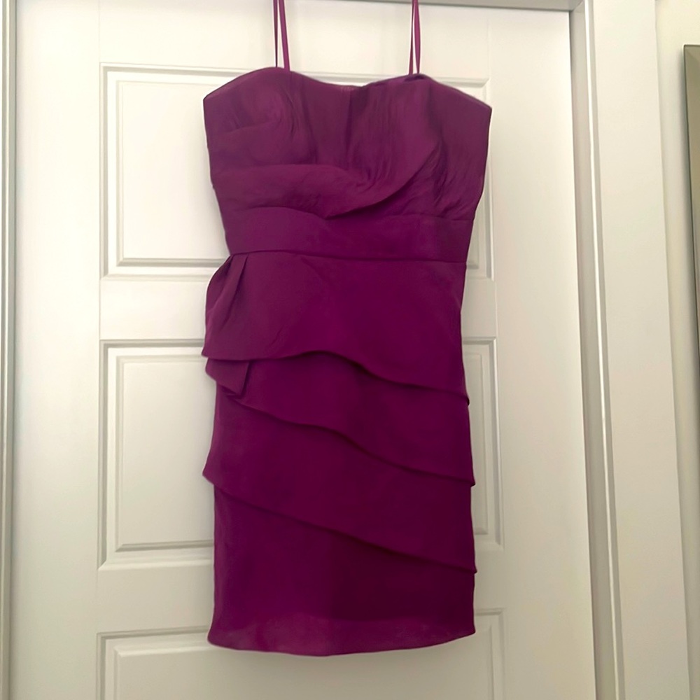 BCBG max and Cleo purple strapless dress size 2
